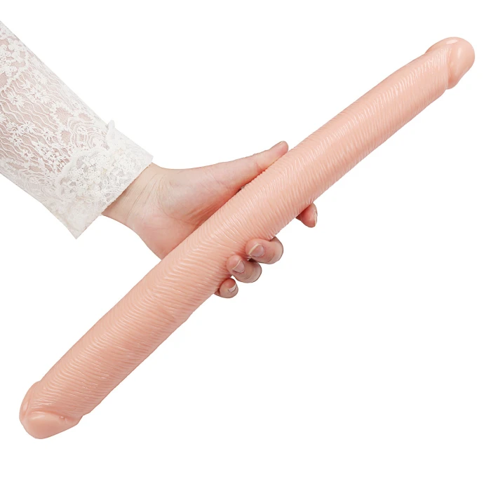#XM281 - 48.5 cm Çift Taraflı Gerçekçi Kalın Uzun Dildo