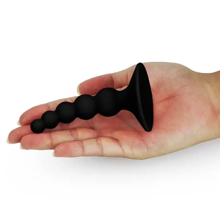 #1023 - 10,4 cm Vantuzlu Boğumlu Anal Plug