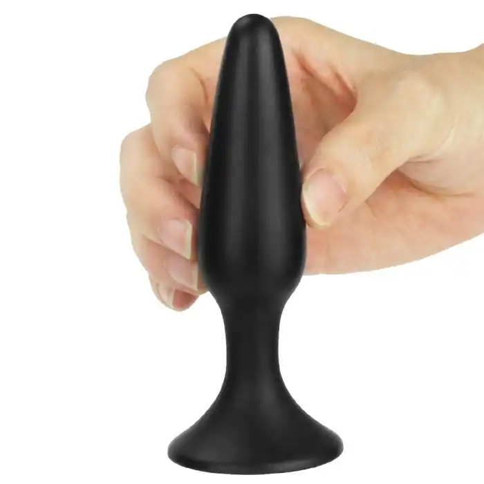 #BK18S - 11,5 cm Vantuzlu Silikon Anal Plug