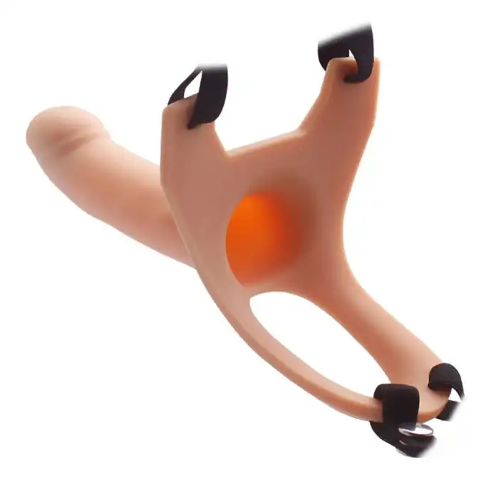 #BDM1013 - 14,5 cm Oxford Belden Bağlamalı İçi Boş Protez Penis