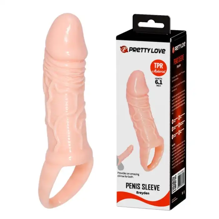 #B1189 - 15 cm Yumuşak Silikon Penis Kılıfı
