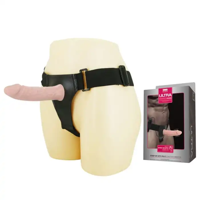 #B1211 - 15,5 cm İçi Boş Belden Bağlamalı Titreşimli Protez Penis Vibratör