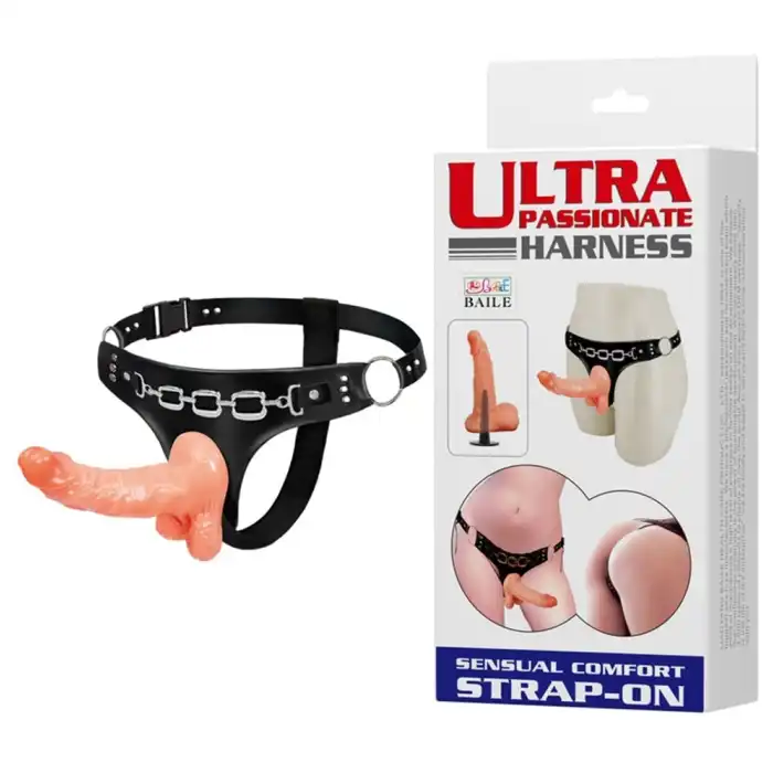#BDM2023 - 15,7 cm Belden Bağlamalı İçi Dolu Strapon Penis