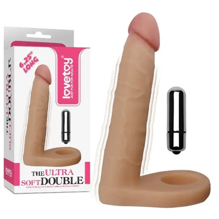 #LV1132 - 16 cm Realistik Titreşimli Anal Dildo Penis Halkası