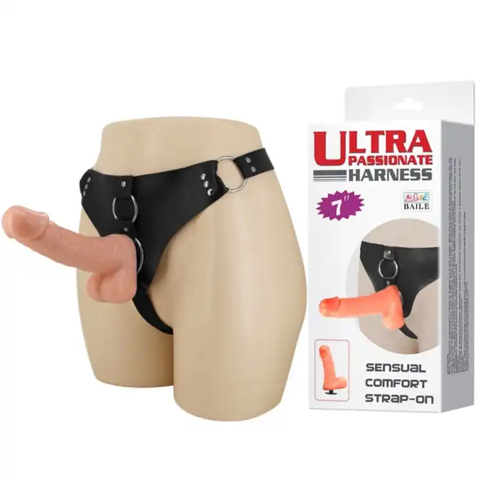 #BDM2022 - 18 cm Belden Bağlamalı İçi Dolu Strapon Penis