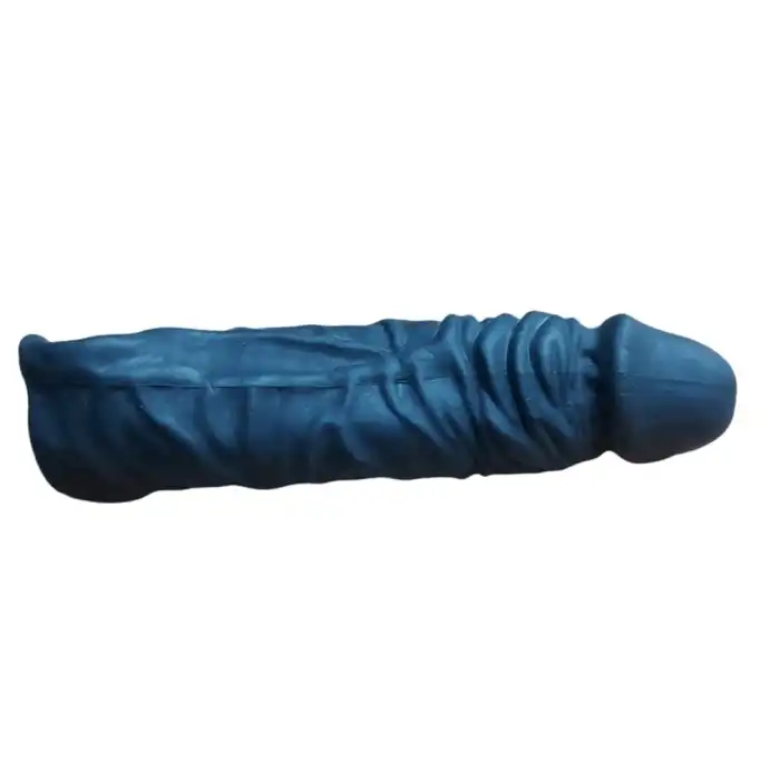 #BDM1146 - 6 cm Dolgulu 19 cm Damarlı Premium Penis Kılıfı