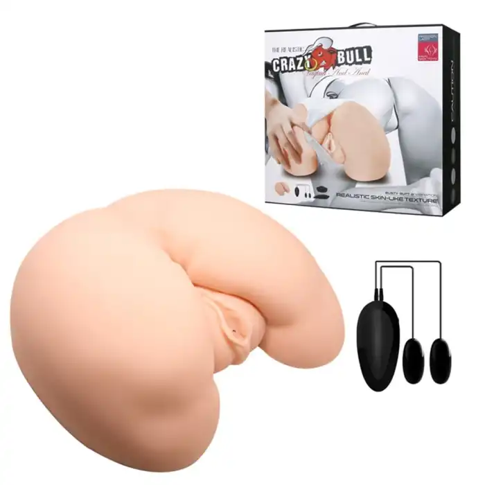 #B1224 - 2 İşlevli Titreşimli Suni Vajinal ve Anal Masturbatör