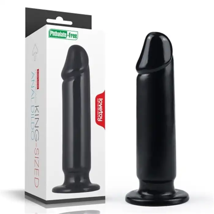 #LV2243 - 22,5 Cm Siyah Yumuşak Kalın Anal Dildo