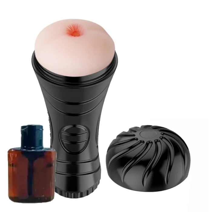 #BDM9021-1 - 24 cm Realistik Suni Anal Mastürbatör Kayganlaştırıcı Hediyeli