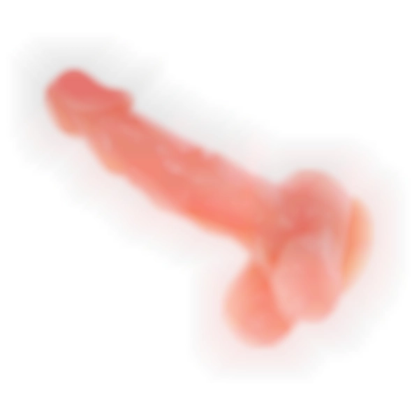 #8018N - 17 cm Realistik Damarlı Vantuzlu Dildo Penis