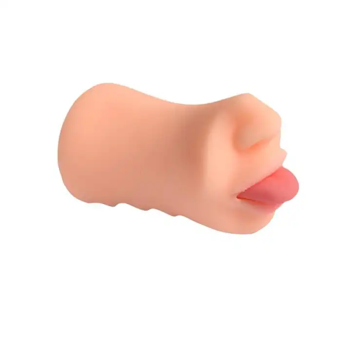 #BDM6015 - 3 Boyutlu Suni Oral Mastürbatör - Jade Tongue