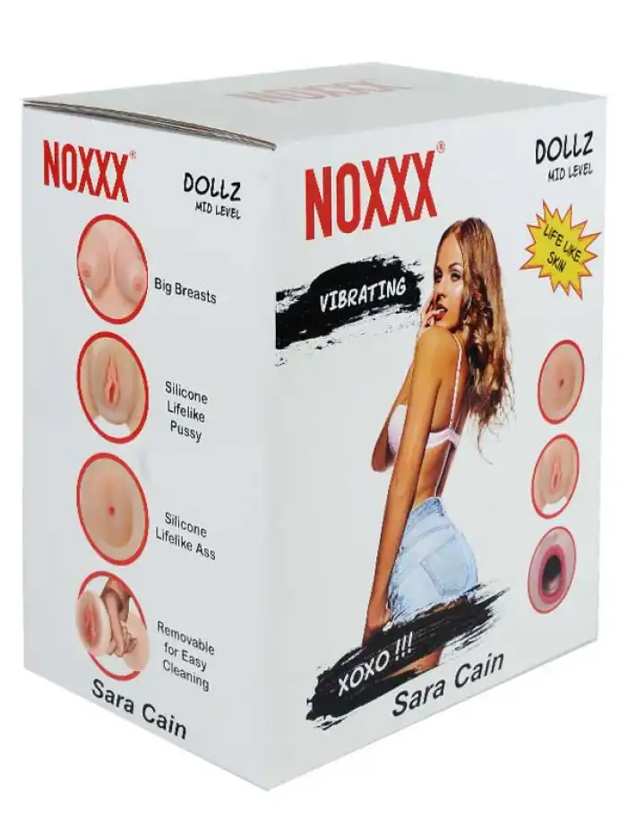#806402 - NOXXX Sara Cain 3D Yüzlü Reslistik Vajina Anüslü Şişme Bebek