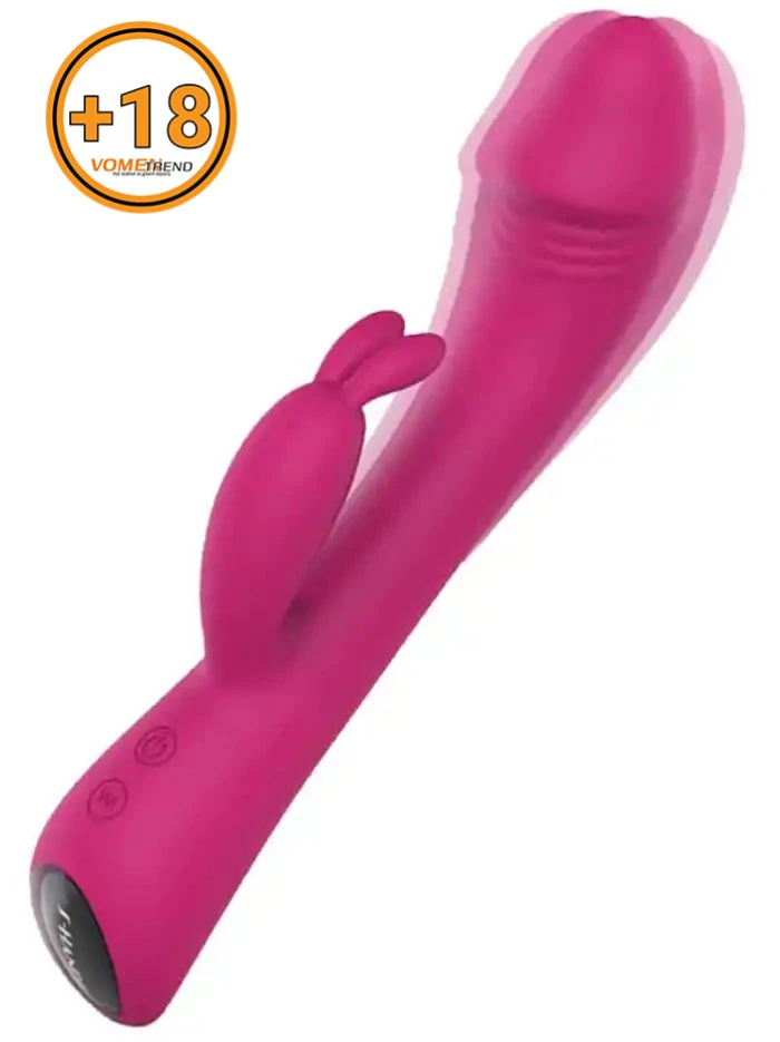 #S027-4 - Ultra Güçlü Şarjlı Titreşimli Tavşan Vibratör 22 cm
