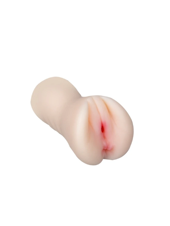 #C-8200 - 18 CM Çift Girişli Ten Rengi Anal Vajinal Mastürbatör