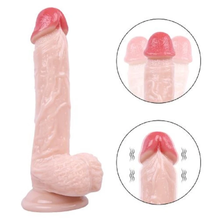 #C-7434 - 21 CM Gerçekçi Dildo Titreşimli Penis