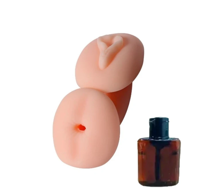 #BDM6025-1 - Çift Taraflı Anal Vajinal Mastürbatör Kayganlaştırıcı Hediyeli