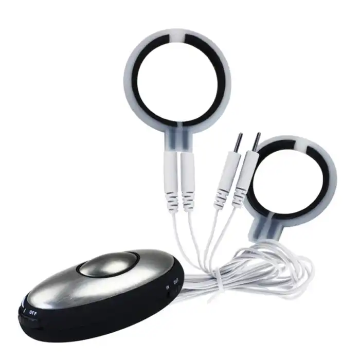 #BDM1481 - Elektro Şok Uyarıcılı 2li Penis Halkası
