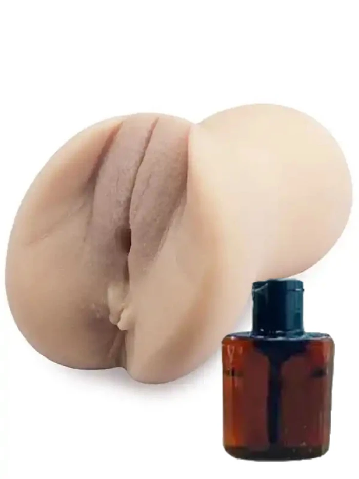 #LJ4115-1 - Anal ve Vajinal Çift Girişli Mastürbatör Kayganlaştırıcı Hediyeli