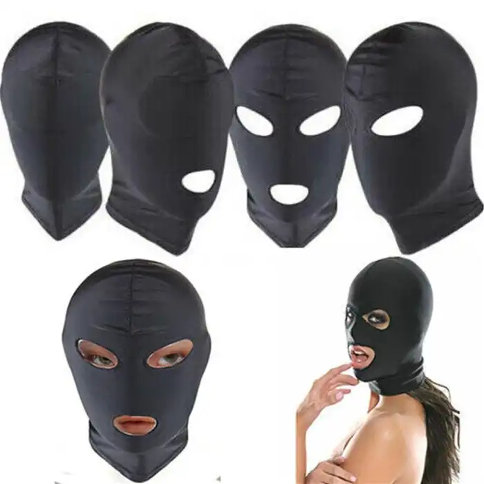#BDMF029 - Fantezi Fetish Maske Spandex Siyah