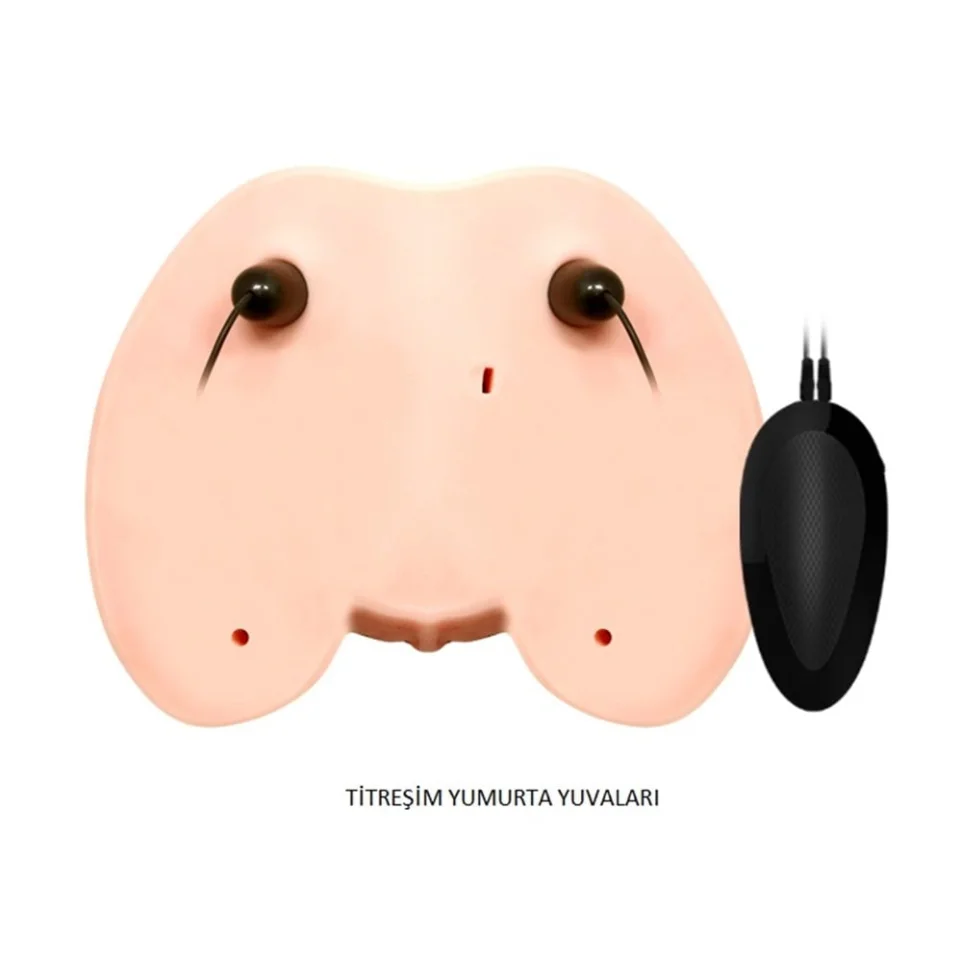 #6887 - 2 İşlevli Titreşimli Suni Vajinal ve Anal Masturbatör