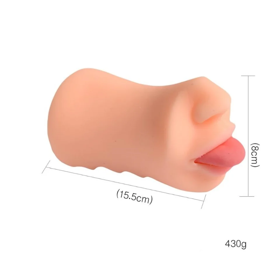 #6898 - 3 Boyutlu Suni Oral Mastürbatör - Jade Tongue