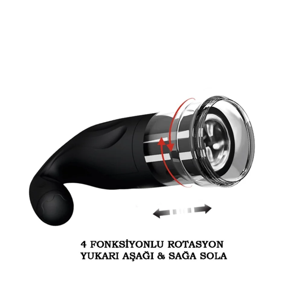#6966 - Usb Şarjlı 4 Yönlü Masaj Rotasyonlu Yenilikçi Mastürbatör