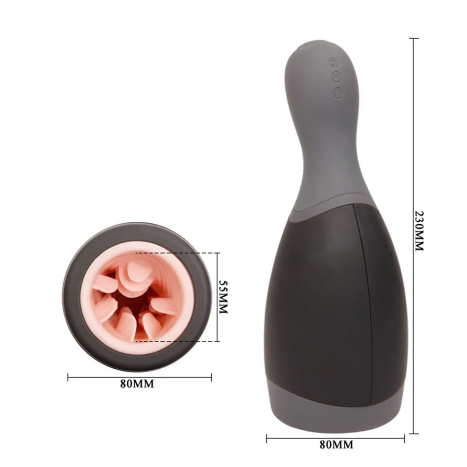 #6984 - Usb Şarjlı Süper Emiş Güçlü Titreşimli Suni Vajina Mastürbatör