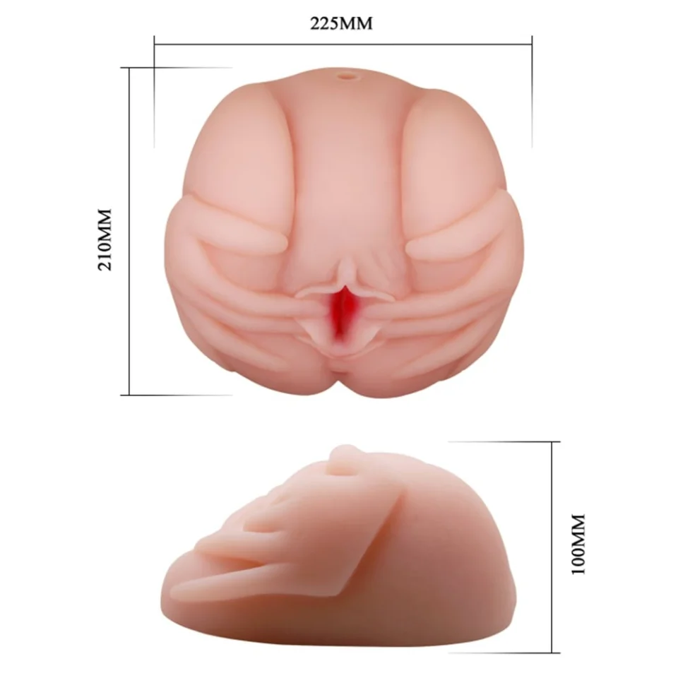 #7009 - Lifelike 2 İşlevli Titreşimli Suni Vajinal ve Anal Masturbatör