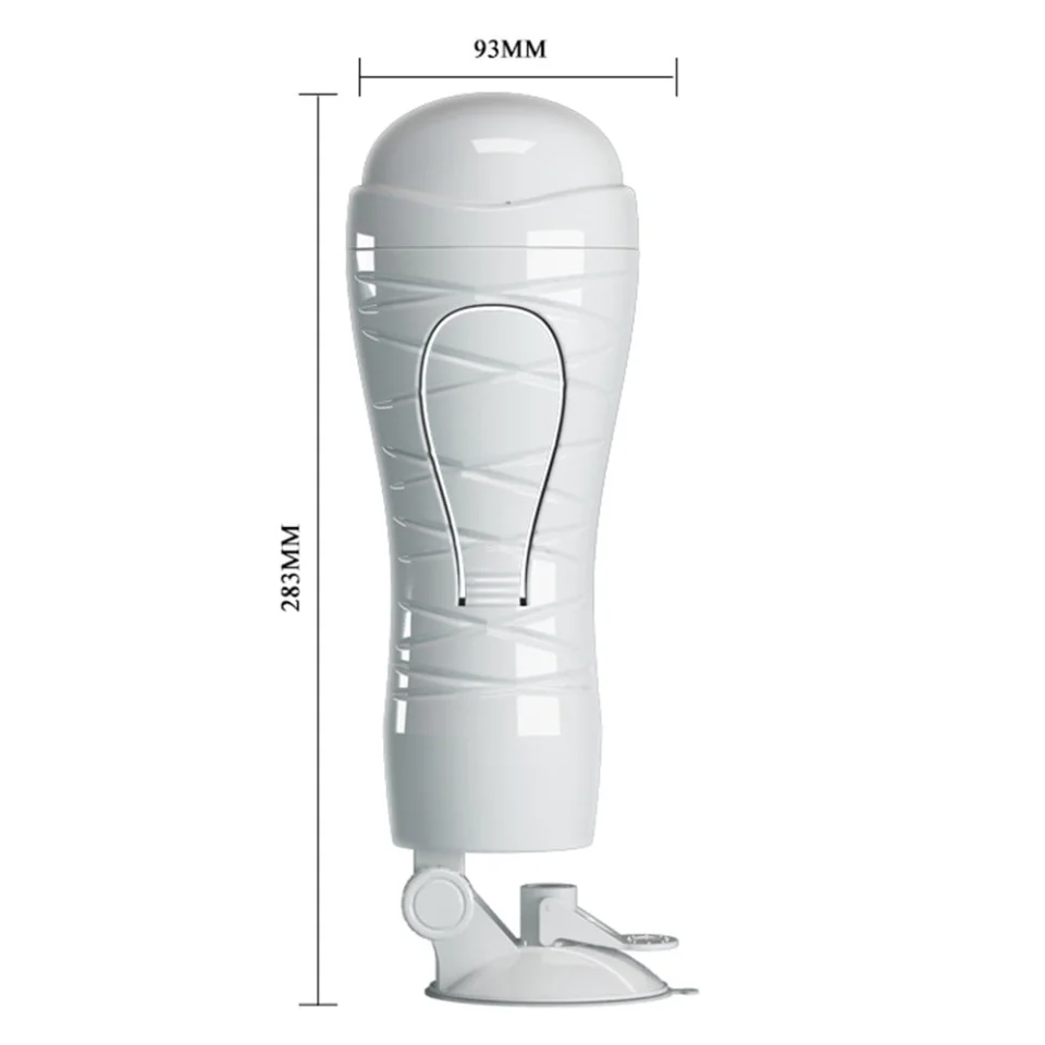 #7065 - USB Şarjlı 12 Titreşimli Realistik Suni Vajina Erkek Mastürbatör