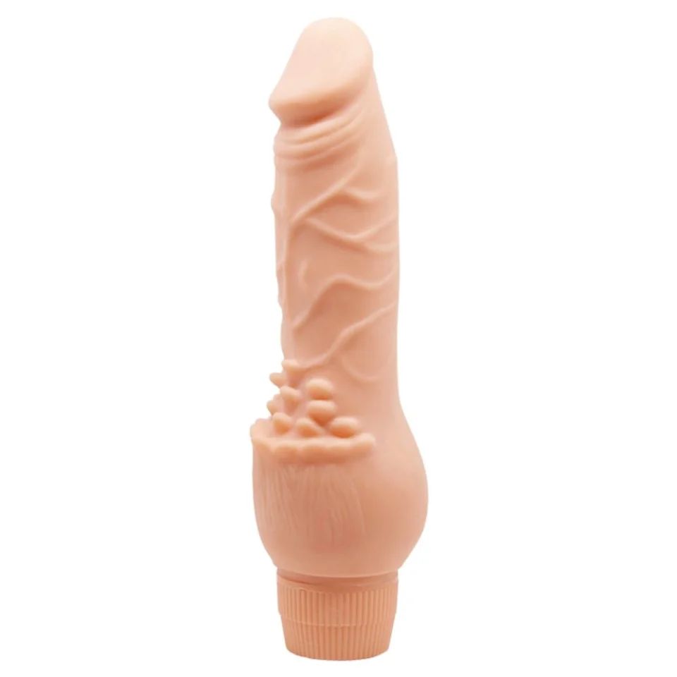 #640 - 19,5 cm Güçlü Titreşimli Realistik Vibratör Gerçekci Penis Dildo