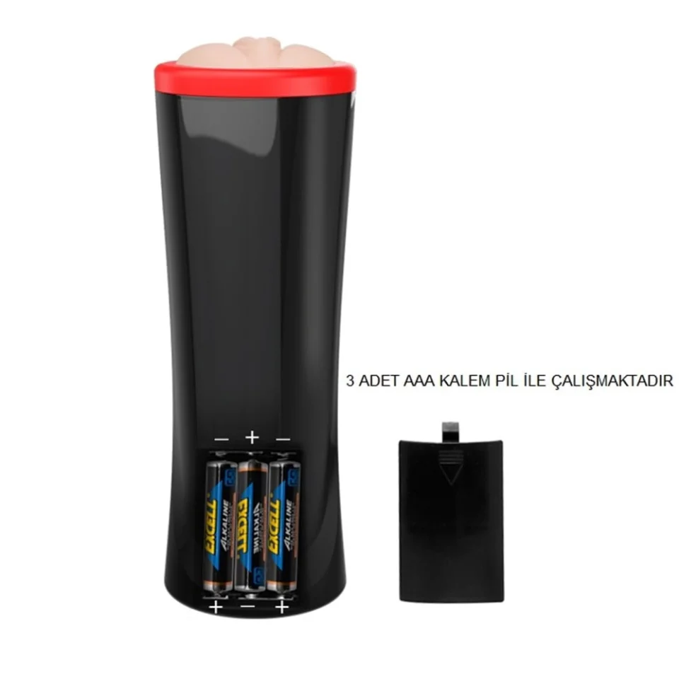 #7083 - Süper Emiş Güçlü 3 Kademeli Sesli Teknolojik Suni Vajina Mastürbatör