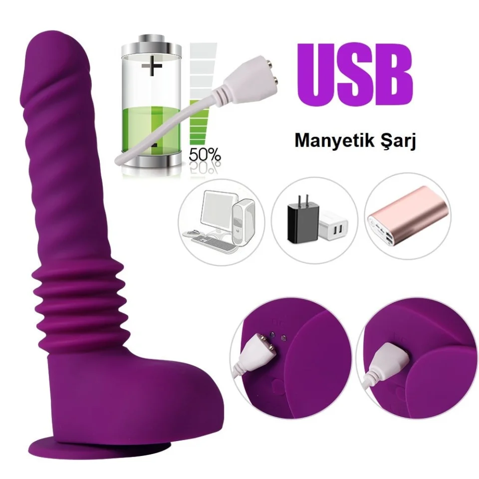 #649 - Usb Şarjlı İleri Geri Hareketli Teknolojik Vibratör