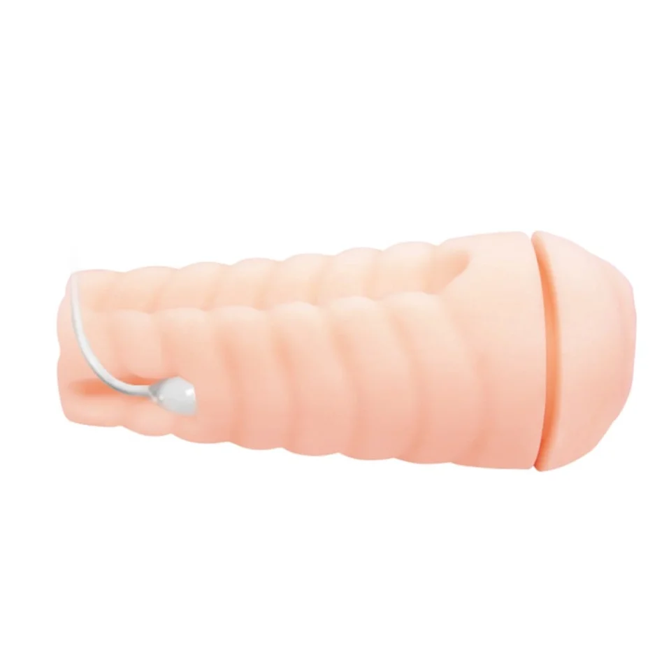 #7156 - 12 Fonksiyonlu USB Şarjlı Sesli Titreşimli Realistik Suni Vajina Erkek