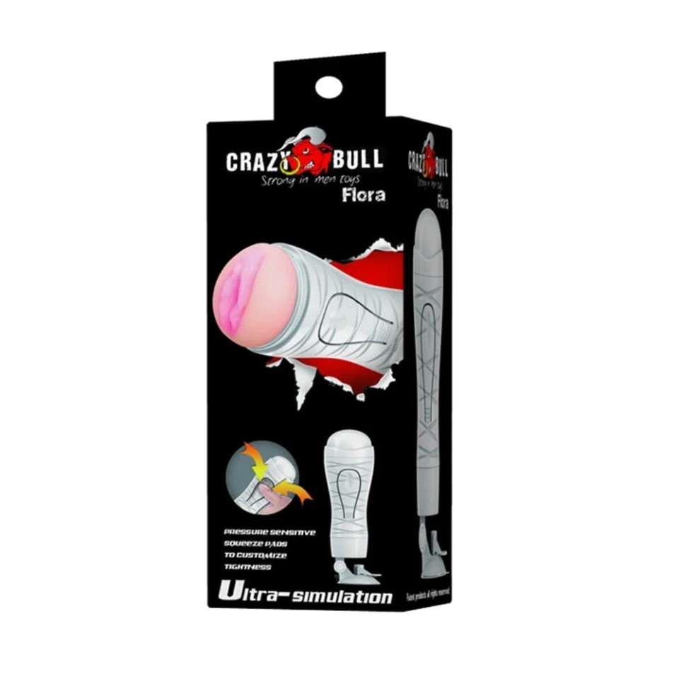 #7176 - Crazy Bull Flora Eller Serbest Original Realistik Suni Vajina