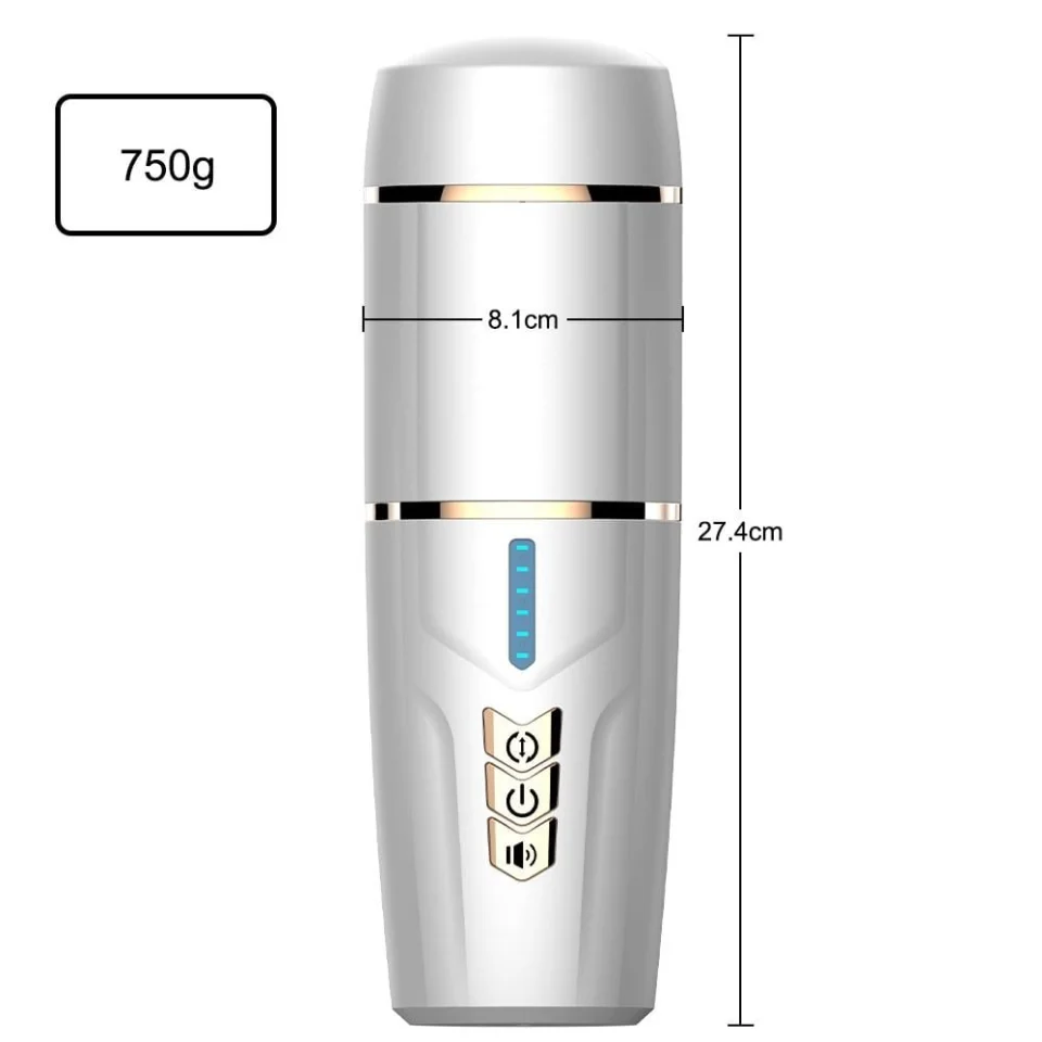 #7284 - USB Şarjlı Titreşimli Emme Ayarlı Sesli Masturbatör - Kimi