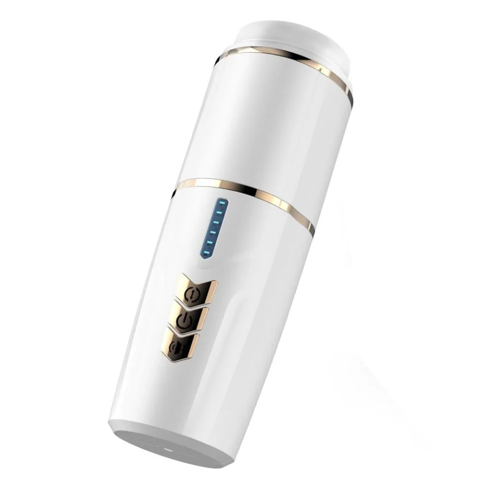 #7296 - USB Şarjlı Titreşimli Emme Ayarlı Sesli Masturbatör - Kimi