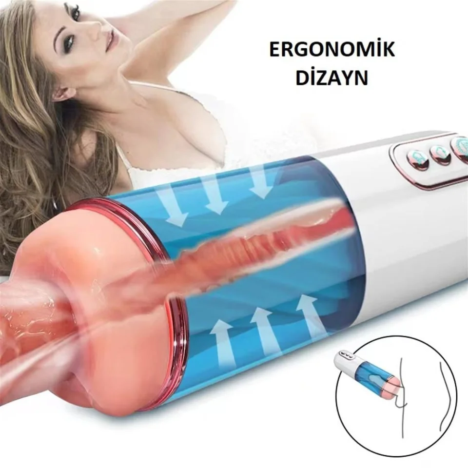 #7326 - USB Şarjlı Emme Modlu Sesli Teknolojik Mastürbatör