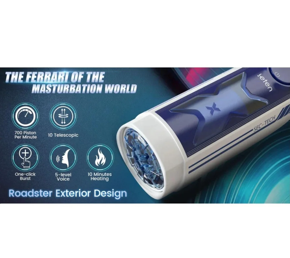 #7357 - Şarjlı Isıtmalı Hareketli Titreşimli Emme Vakum Ayarlı Mastürbatör