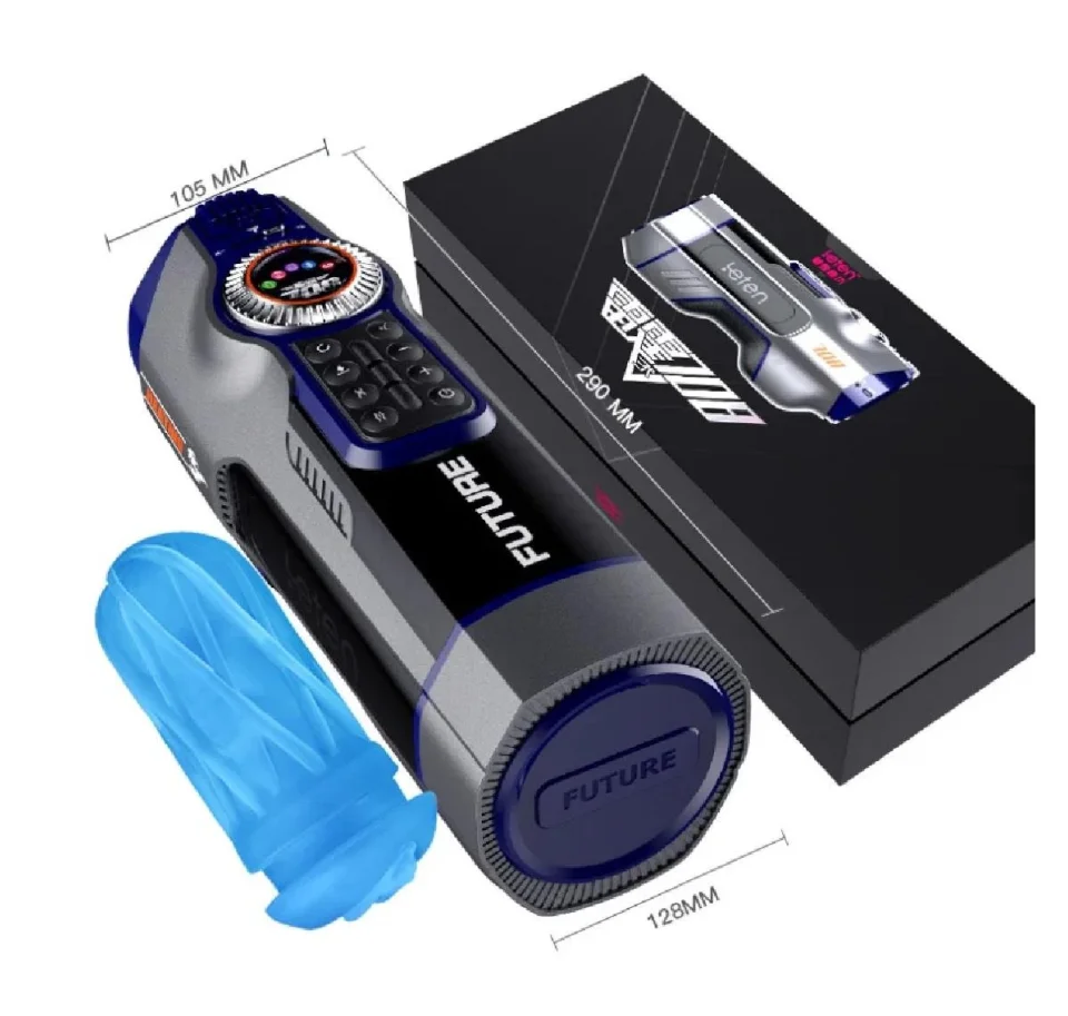 #7370 - USB Şarjlı Sesli Isıtmalı Titreşimli Masturbatör - Leten Future 708