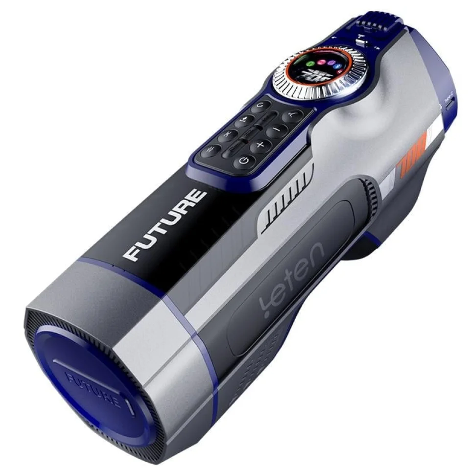 #7367 - USB Şarjlı Sesli Isıtmalı Titreşimli Masturbatör - Leten Future 708