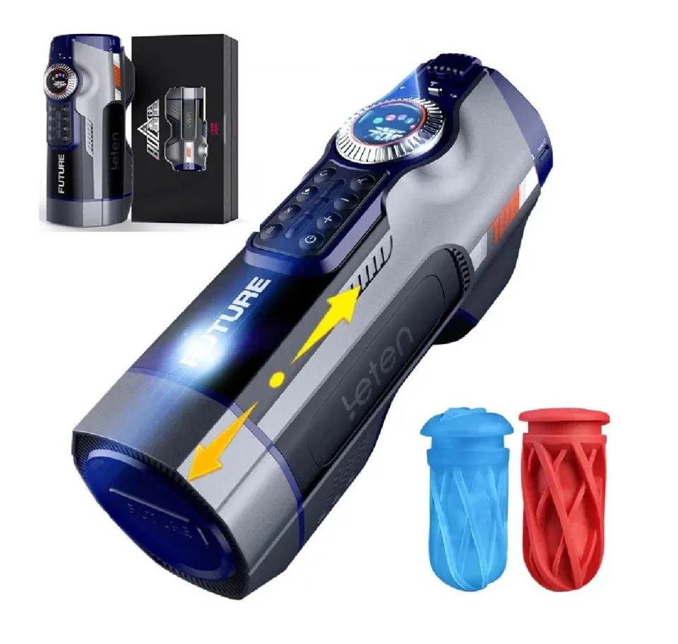 #7368 - USB Şarjlı Sesli Isıtmalı Titreşimli Masturbatör - Leten Future 708