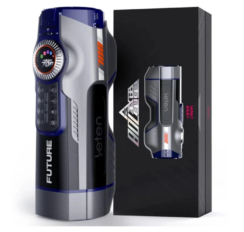 #7369 - USB Şarjlı Sesli Isıtmalı Titreşimli Masturbatör - Leten Future 708