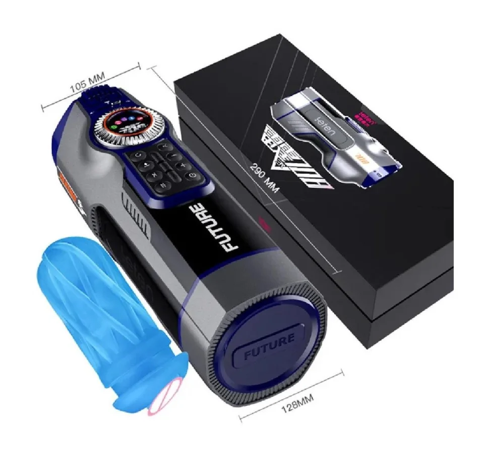 #7374 - USB Şarjlı Sesli Isıtmalı Titreşimli Masturbatör - Leten Future 708