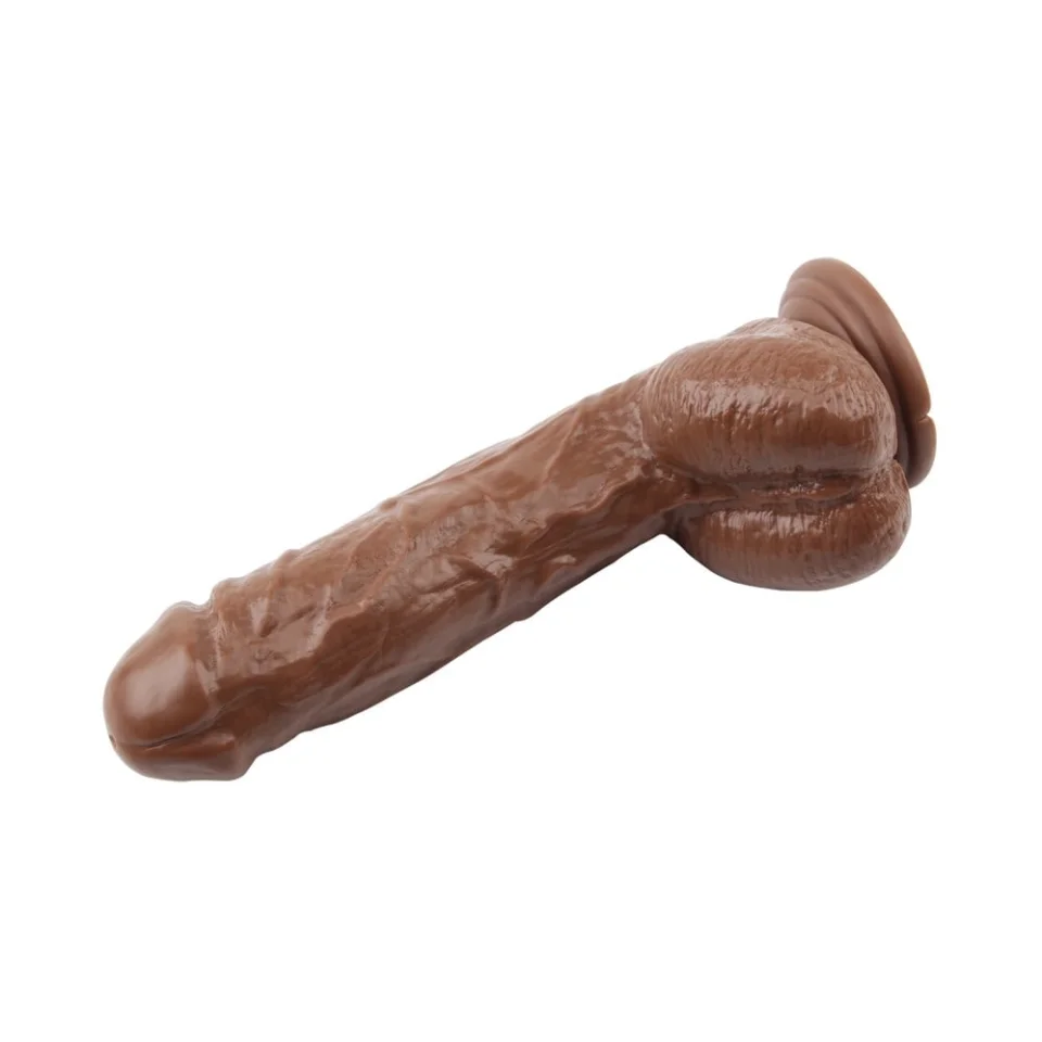 #670 - 25,5 cm Gerçekçi Kalın Melez Dildo Penis