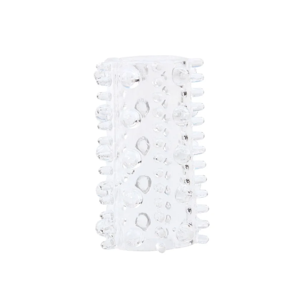 #7508 - 7 Farklı Silikon Şeffaf Tırtıklı Penis Kılıf Set
