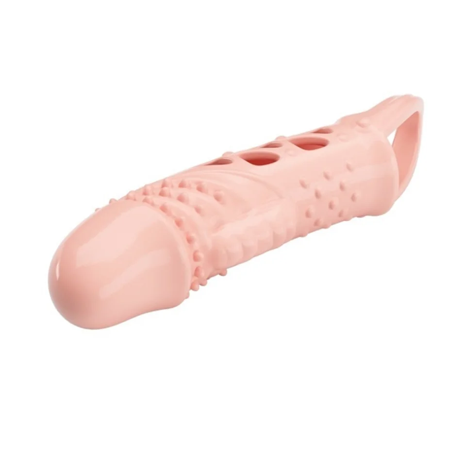 #7540 - 2,5 cm Dolgu Uzatmalı Titreşimli Penis Kılıfı Prezervatif Vibratör