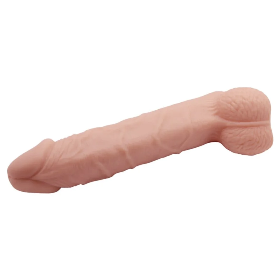 #7634 - 8 cm Dolgulu Realistik Penis Kılıfı