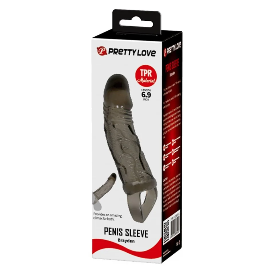 #7654 - 3 cm Dolgulu Penis Kılıfı Zenci