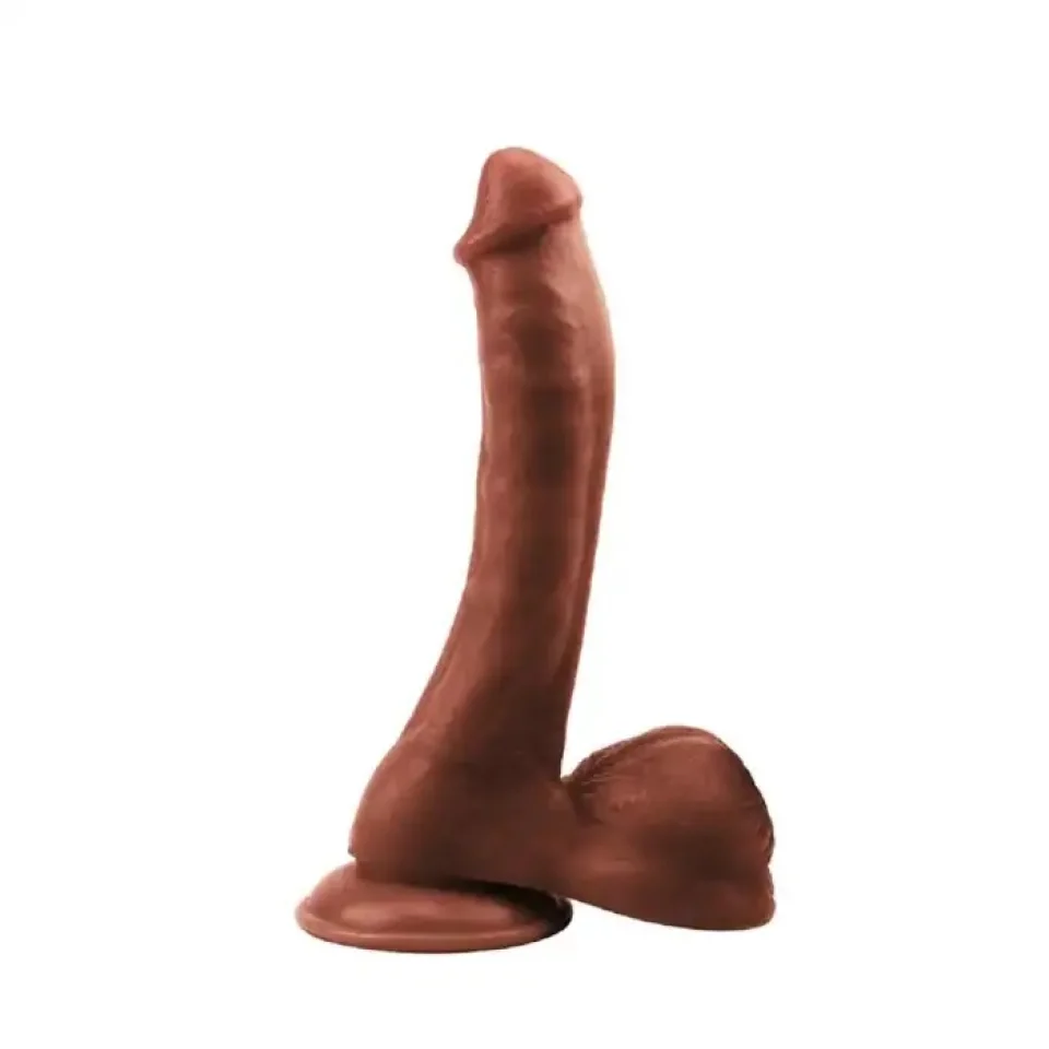 #11505 - 24 cm Realistik Vantuzlu Melez Dildo Penis
