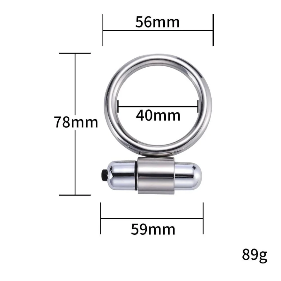 #7706 - Titreşimli Metal Penis Halkası